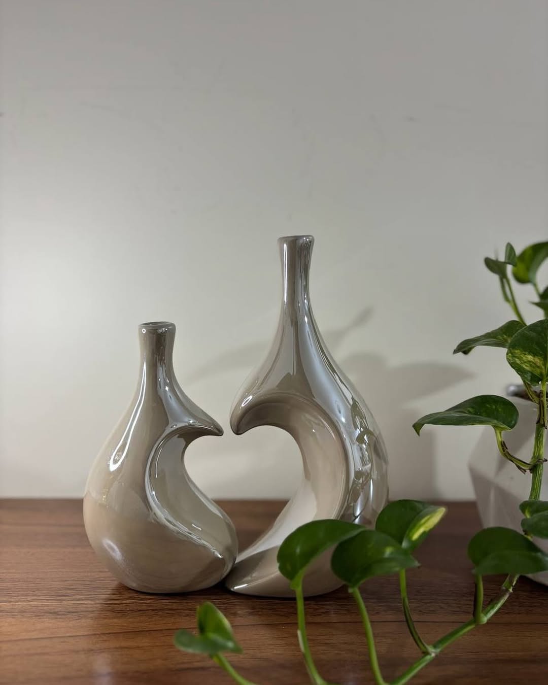 گلدان دکوراتیو مدل لاو سرامیکی لاستر